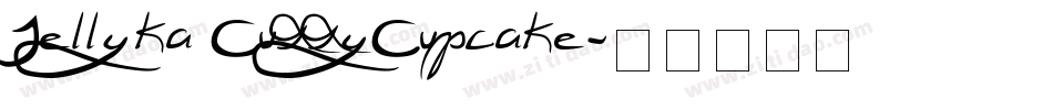 Jellyka CuttyCupcake字体转换